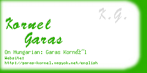 kornel garas business card